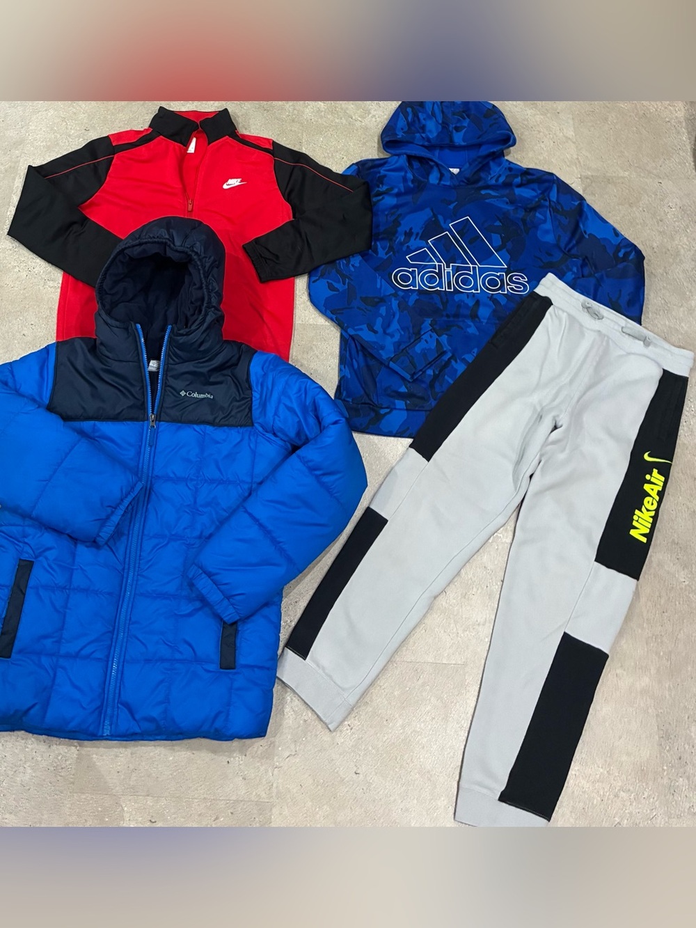 Boys NIKE/ADIDAS/COLUMBIA Winter Coat..Sweatshirt..Sweatpants & Athletic Jacket